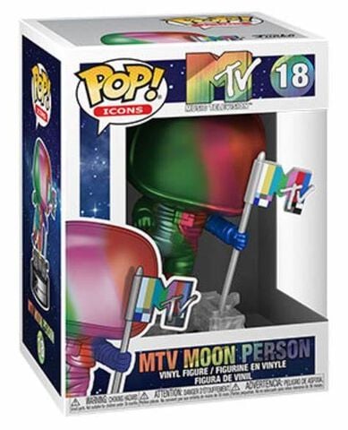 Figurine Funko Pop! -  N°18 - Mtv - Moon Person - Rainbow